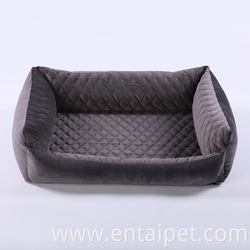 Pet Product Durable Faux Fur Pet Square Dog Beds